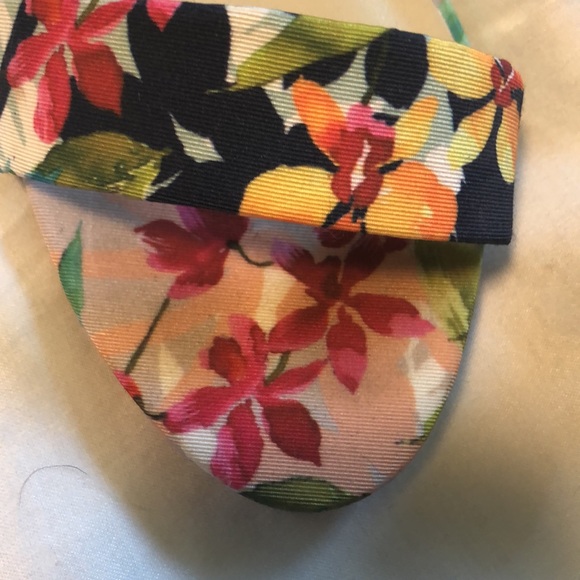 Aldo Floral Ankle Strap Heels 8.5 - Picture 10 of 12